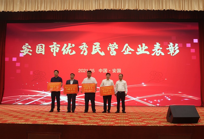 藥都集團被授予“2019年度安國市明星企業”、“2018年度科技創新先進企業”稱號